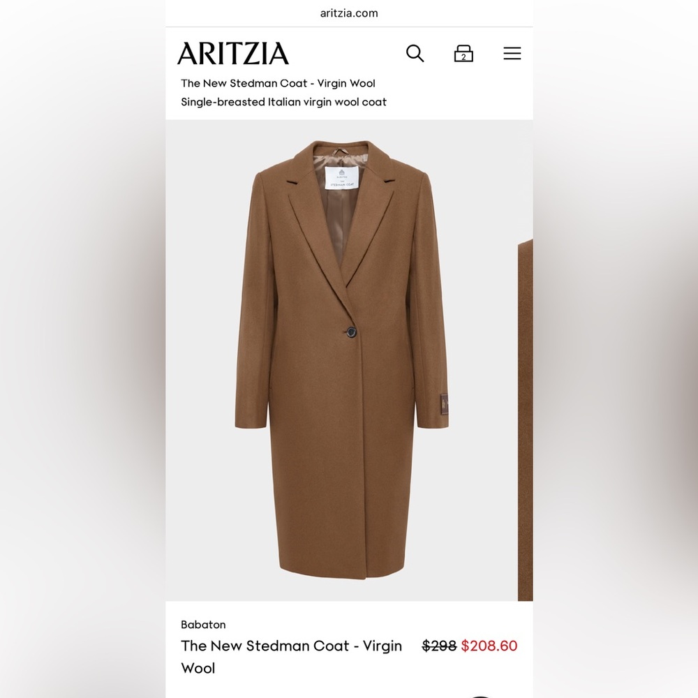 Aritzia Babaton The Stedman Coat